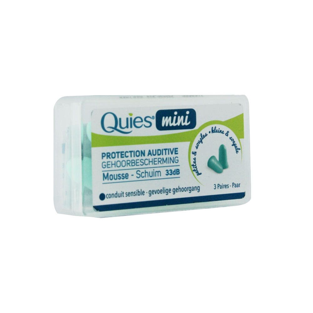 Quies Mini Foam Hearing Protection 3 Pairs