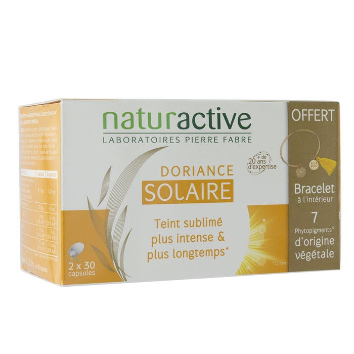 Doriance Solaire + Free Bracelet 2x30 Capsules Naturactive