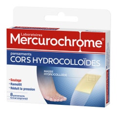Mercurochrome Hydrocolloidal Bandages Toes & Fingers Calluses x 8