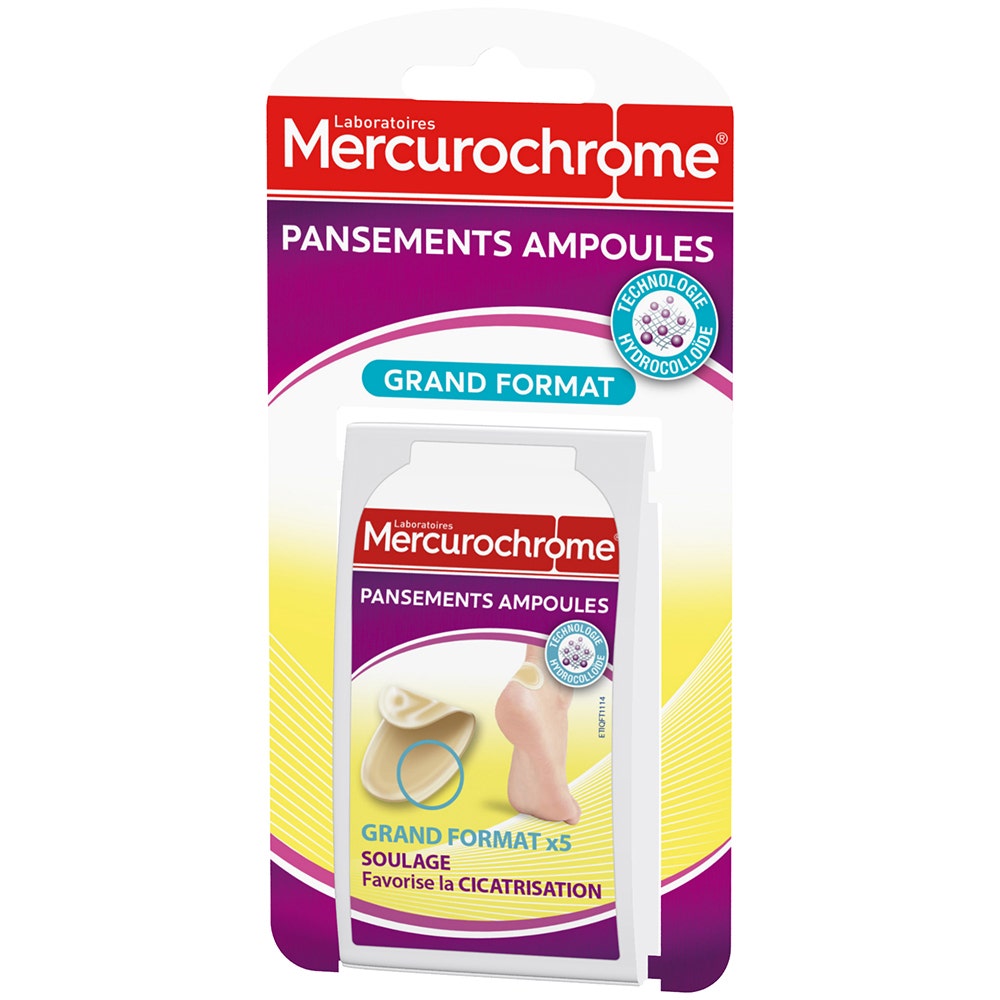 Mercurochrome Large Size Blister Plasters x 5