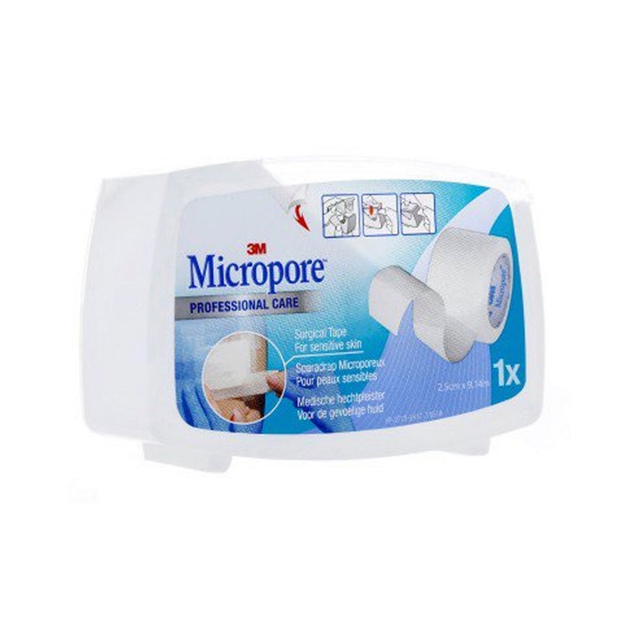 3M Micropore White Sparadrap 25mm X 9.14m