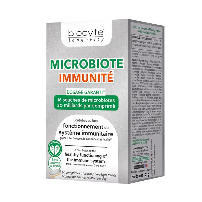 Biocyte Microbiote Immunity X 20 Tablets