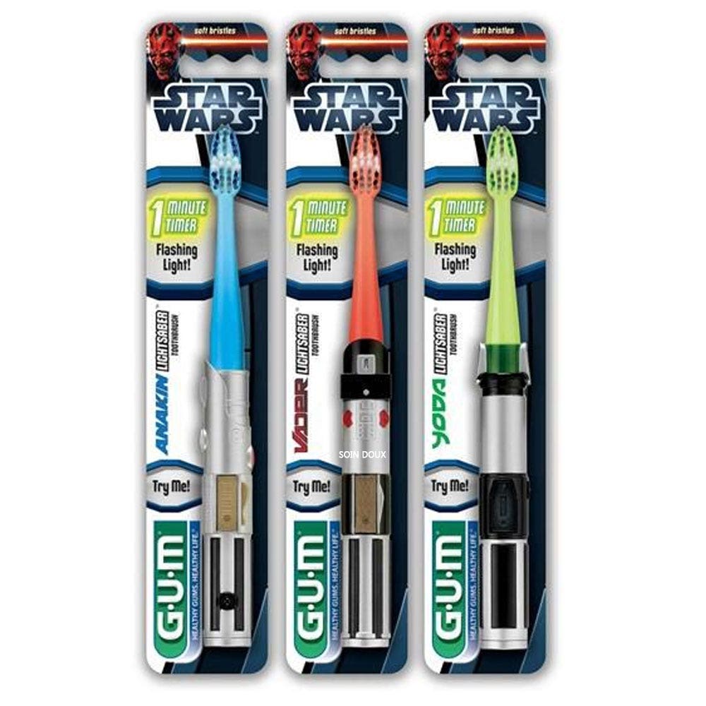 Gum Brosse A Dent 4030 Star War Sabre Laser Souple Compact Gum Easypara