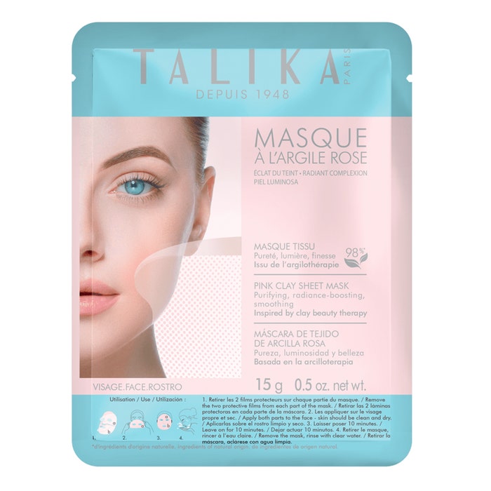 Tissue Mask With Pink Clay Special Radiance 15 g Talika