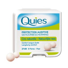 Quies Protection Auditive Cire 8 Pair