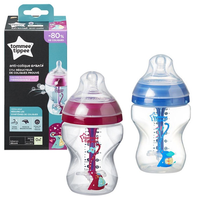 Tommee Tippee Baby Bottle Aac Anti Colic Slow Flow From Birth 260 ml