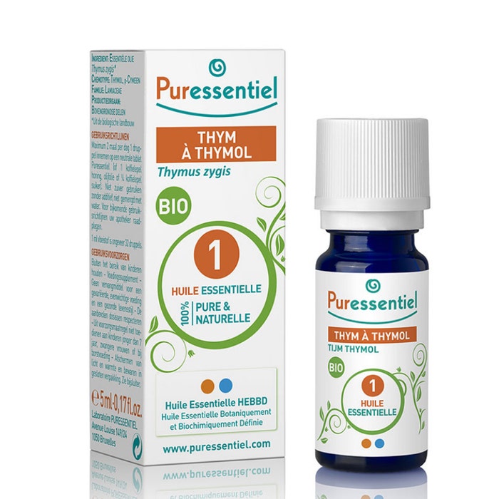 Puressentiel Huiles Essentielles Organic Thymol Thyme Essential Oil 5ml