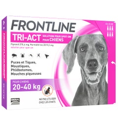 Frontline Tri-act Dogs 20 / 6 Pipettes / 6 Pipettes de 4ml