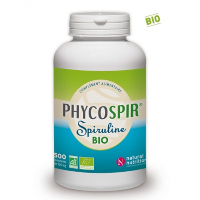 Phycospir 500 Tablets Spiruline Bio Natural Nutrition