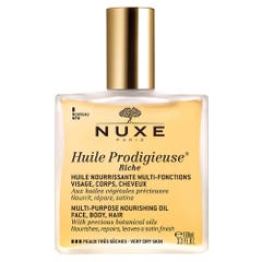 Nuxe Huile Prodigieuse Rich Oil Face, Body & Hair Very Dry Skin 100ml