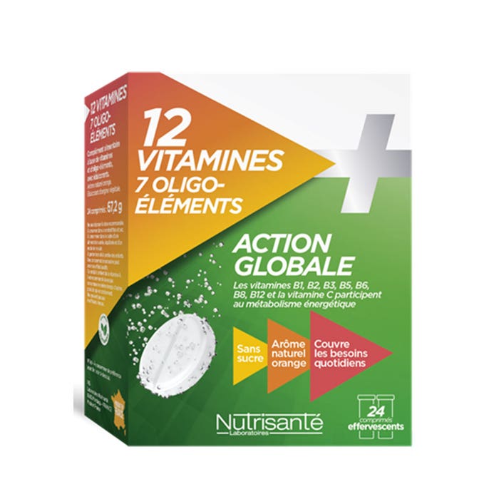 12 Vitamins + 7 Trace Elements 24 Tablets Nutrisante