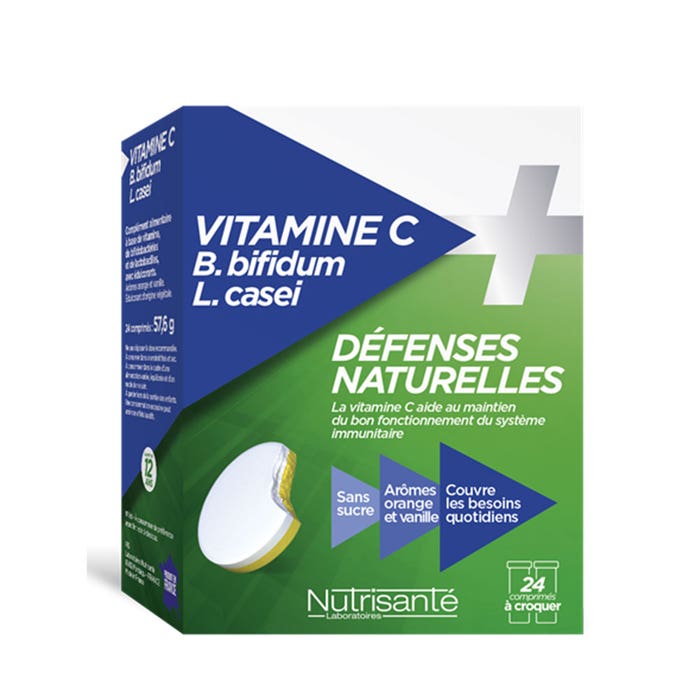 Vitamin C + Probiotics X 24 Tablets Nutrisante