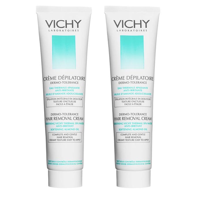 Hair Removal Cream Sensitive Cream 2x150ml Dépilatoire Anti-irritante Vichy