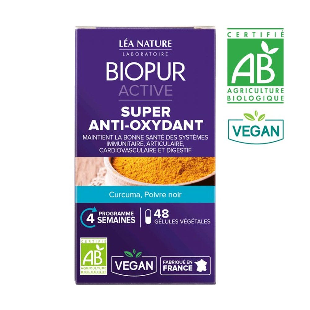 Biopur Active Organic Super Antioxidant X 48 Capsules - Easypara