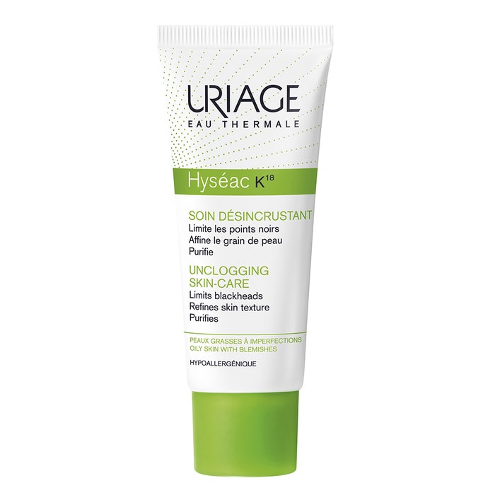 K18 Unclogging Skin Care Oily Skins With Blemishes 40ml Hyséac Uriage