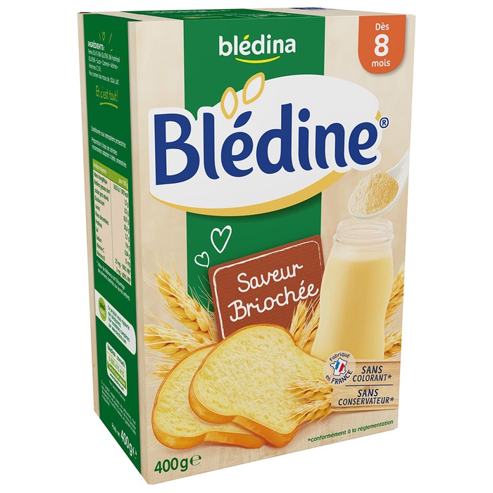 Bledine Cereals 8 Month Brioche Flavour 400g Blédina