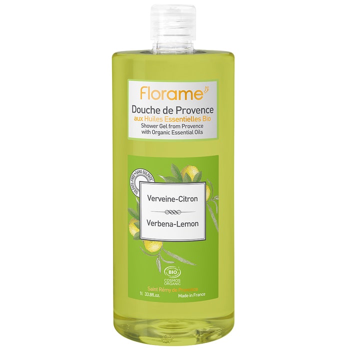 Shower Gel De Provence Verbena Lemon Bio 1l Florame