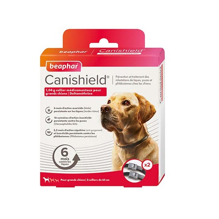 Canishield Medicated Collar For Large Dogs X2 Beaphar
