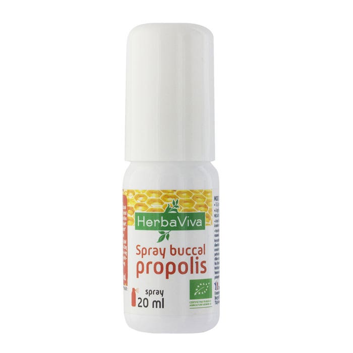 Mouth Spray With Organic Propolis 20ml Herbaviva