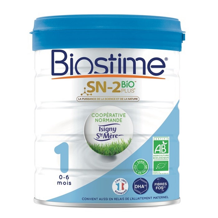 Biostime 1 Organic Formula Milk 0-6 Months De 0 à 6 mois 900g