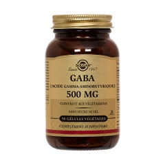 Solgar Gaba 500mg Sommeil Relaxation x 50 plant capsules