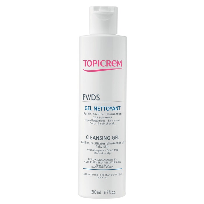 Pv/ds Cleansing Gel For Flaky Skin And Dandruff Scalp 200ml PV/DS Topicrem