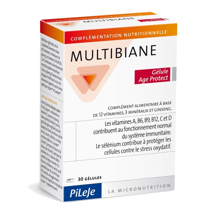 Multibiane Age Protect X 30 Capsules 30 gélules Multibiane Pileje