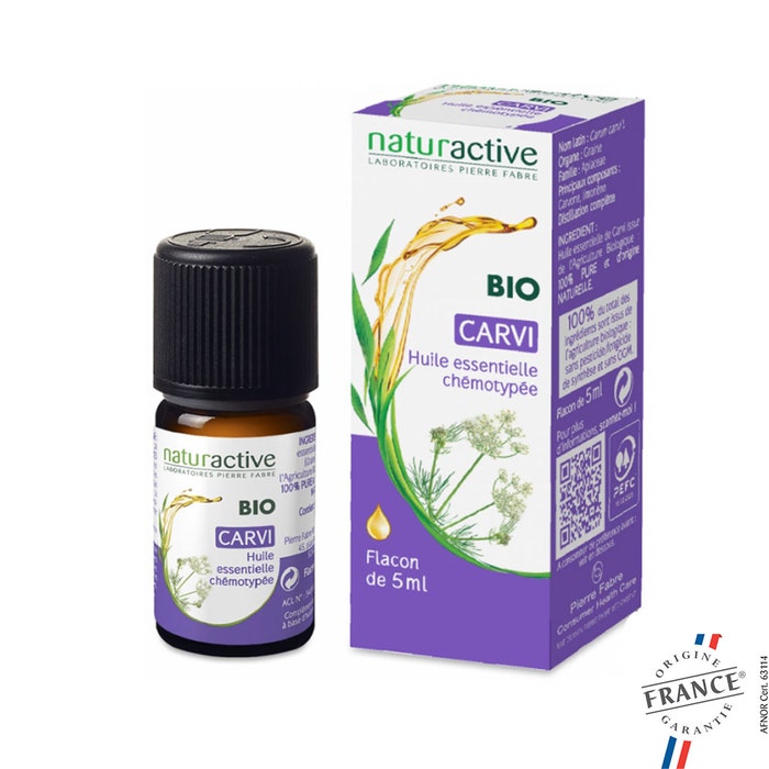 Organic Vegetable Oil Of Carvi 5ml Naturactive