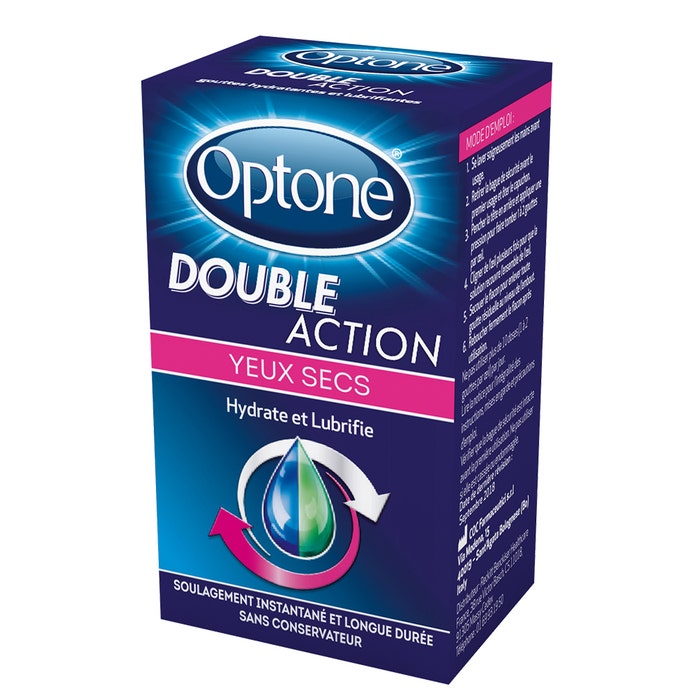 Double Action Dry Eyes Hydrating And Lubricating 10 ml Optone