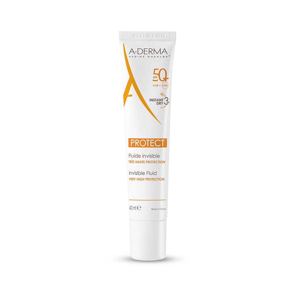 A-Derma Protect Invisible Fluid Spf50+ Sensitive Combination & Oily Skin 40ml
