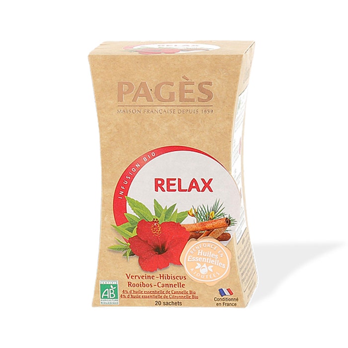Organic Relax Infusion 20 Sachets Pagès