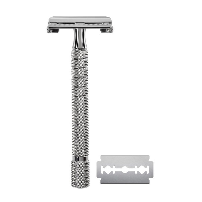 Vitry Safety Razor + Box Of 10 Man Blades - Easypara