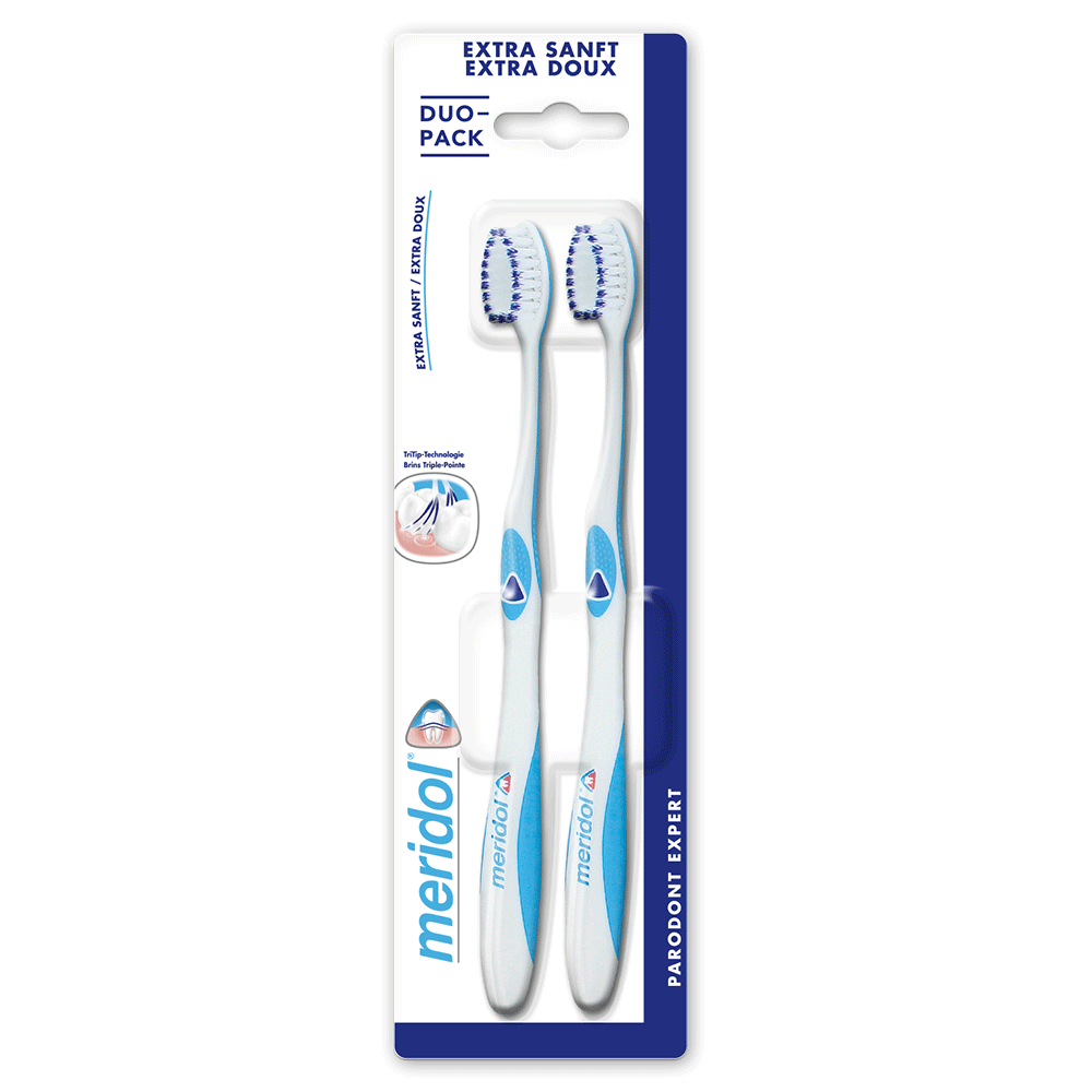 Meridol Parodont Expert Ultra-soft Toothbrushes X2 Extra Doux x2 - Easypara