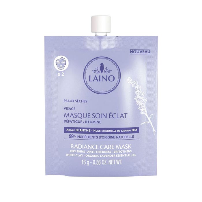 White Radiance Care Mask for Dry Skin Laino 16g Laino