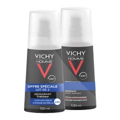 Vichy Déodorant Ultra Refreshing Spray 2x100ml