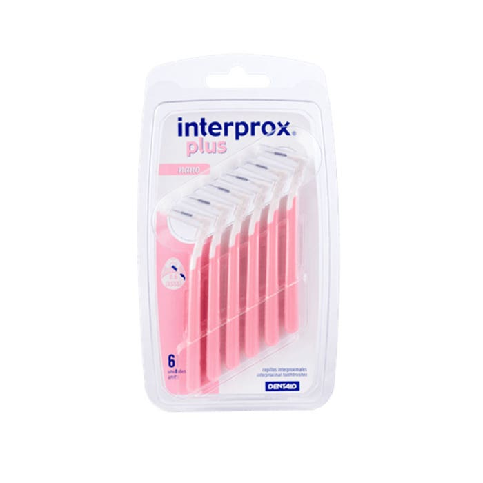 Interproxy Brushes Interprox Nano 0.6mm interdental brushes x6 - Easypara