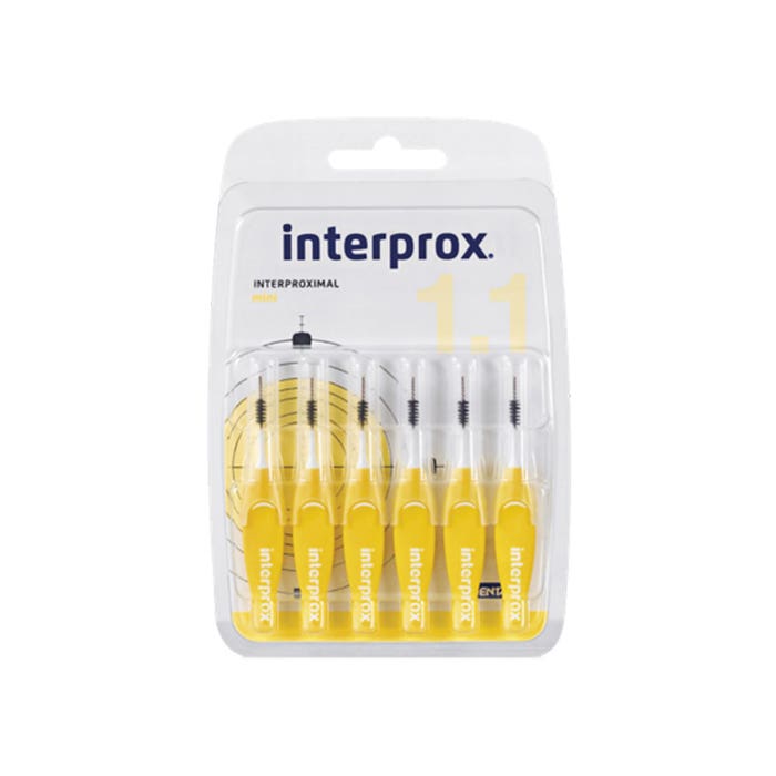 Interdental Brushes 1.1mm Mini X6 Interprox