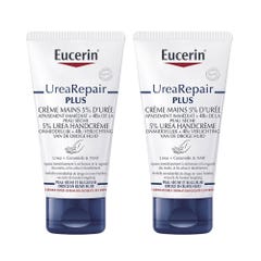 Eucerin UreaRepair Plus Ultra Repair Plus Hand Cream With 5% Urea Dry and Damaged Skin 2x75ml