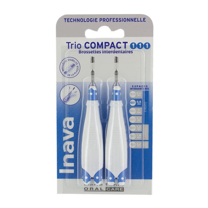 Inava Interdental Brushes 0.8mm Trio Compact