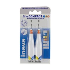 Inava Interdental Brushes 0.8mm - 1mm- 1.2mm Trio Compact