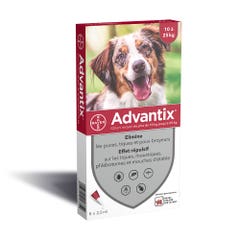 Advantix Advantix Medium Dogs10- 6 Pipettes / 25kg