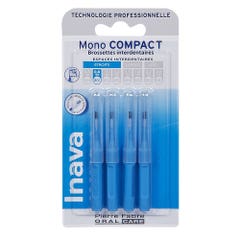 Inava Mono Compact Interdental Brushettes 0.8mm Blue X4
