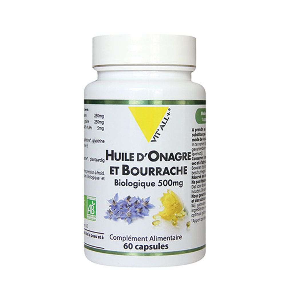 Vit'All+ Evening Primrose Borage Organic 60 capsules Easypara