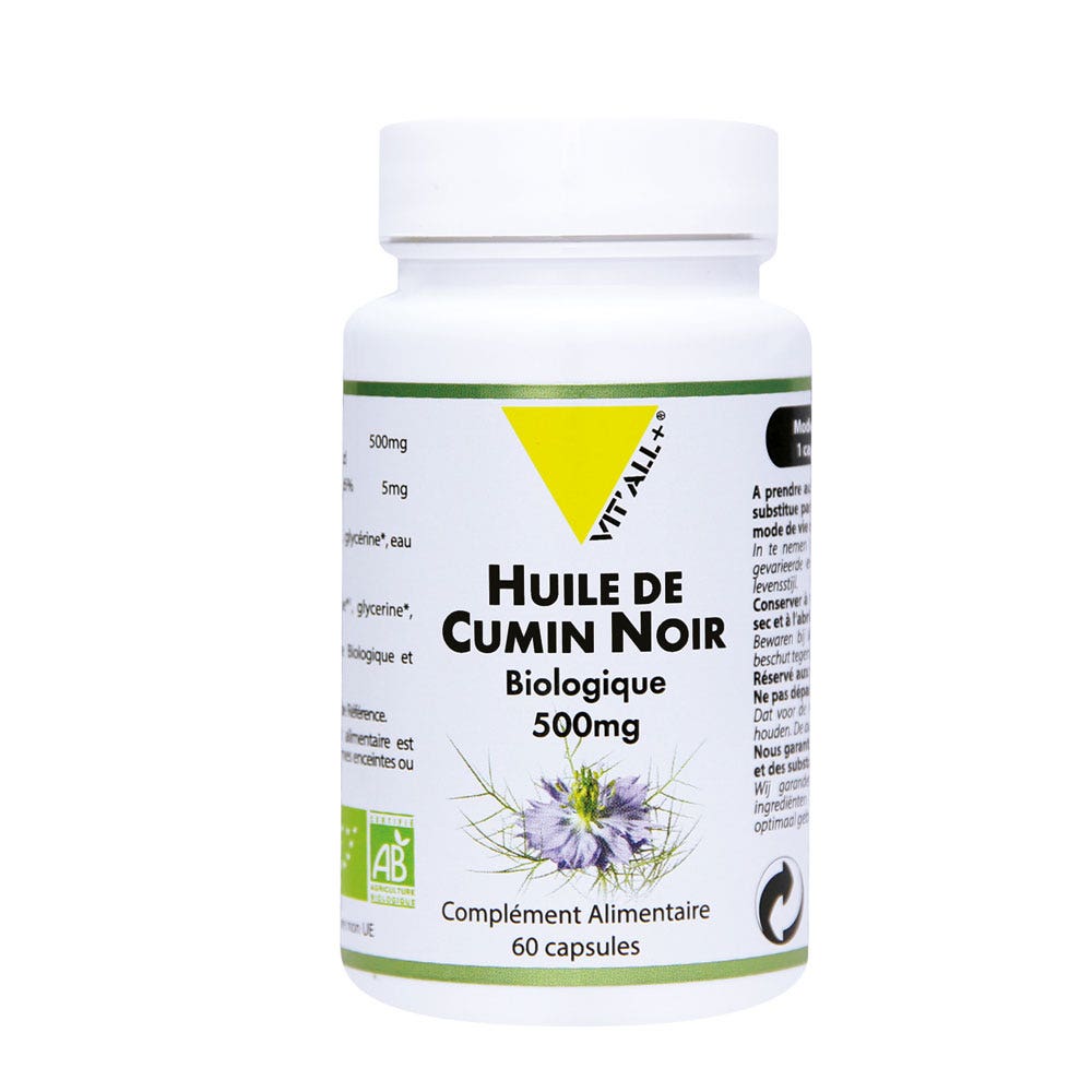Vit'All+ Black Cumin Oil Bioes 500mg 60 Capsules
