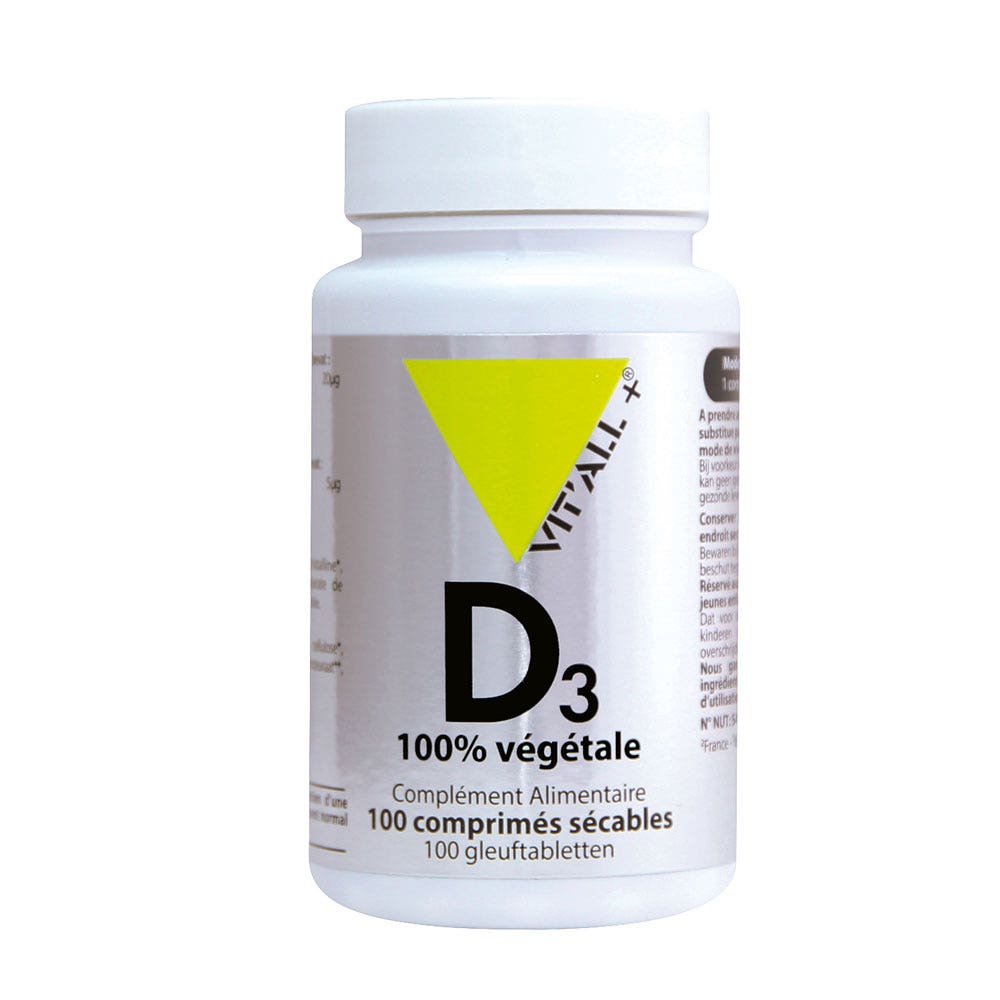 Vit'All+ Plant-based Vitamin D3 100 Tablets