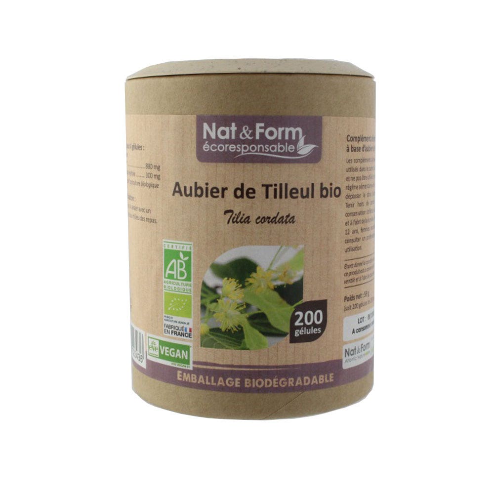 Nat&Form Organic Sapwood Lime 200 Capsules Nat&form x 200 Gélules
