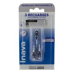 Inava Toothbrush Refills 0.6mm Black X3