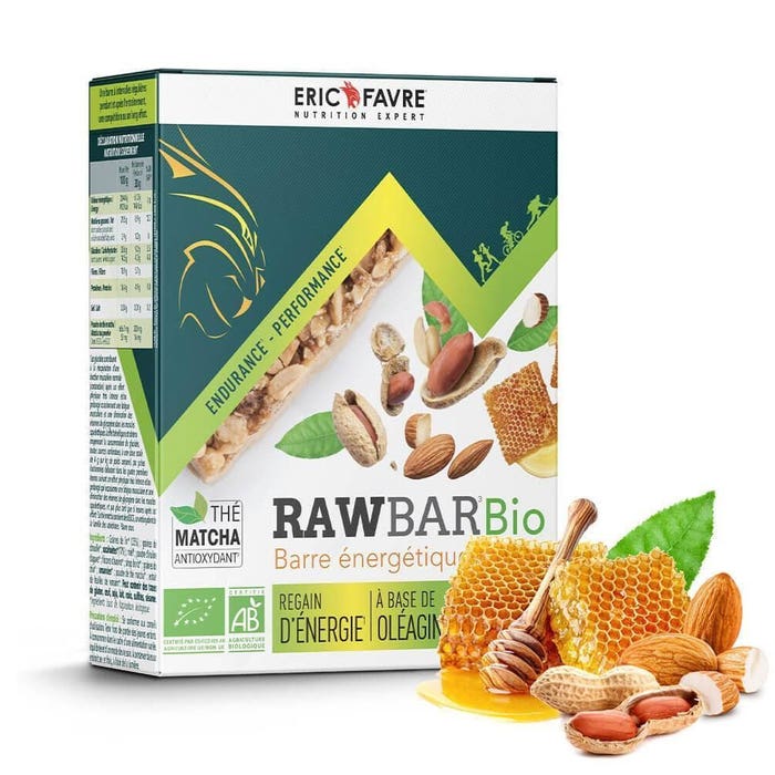 Raw Bar Bioes 6 bars of 30g Peanut Almond Honey Eric Favre