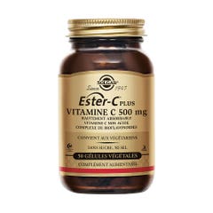 Solgar Ester-c Plus 500mg Vitamin C Défenses immunitaires 50 capsules