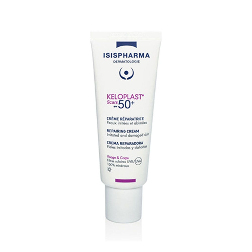 Isispharma Keloplast Scars Protective Repairing Cream Spf50+ For Irritated And Damaged Skin 40ml